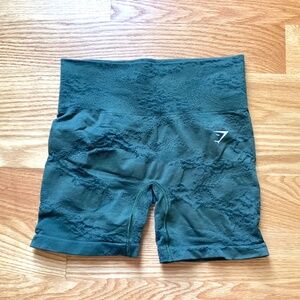 Gymshark Adapt Camo Seamless Shorts in Green.